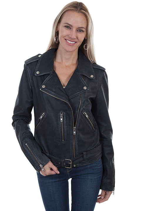 SCULLY- DISTRESSED MOTO JACKET