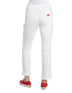 DICKIES- CARPENTER PANT SLIM FIT- WHITE