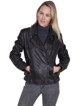 Load image into Gallery viewer, SCULLY- MOTO LEATHER JACKET
