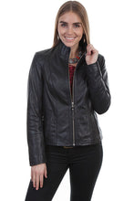 Load image into Gallery viewer, SCULLY- BLACK LEATHER JACKET
