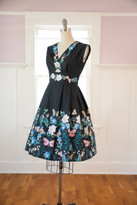 FINAL SALE HEART OF HAUTE- BUTTERFLY BORDER DRESS