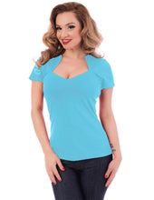 Load image into Gallery viewer, FINAL SALE STEADY- SOPHIA TOP TURQUOISE OR GREEN
