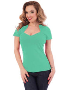 FINAL SALE STEADY- SOPHIA TOP TURQUOISE OR GREEN