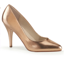 Load image into Gallery viewer, PLEASER- VANITY PUMPS SILVER OR ROSE GOLD
