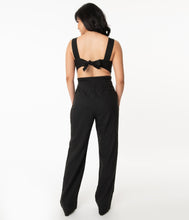 Load image into Gallery viewer, FINAL SALE UNIQUE VINTAGE- BLACK JUMPSUIT

