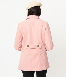 UNIQUE VINTAGE- PINK PEACOAT