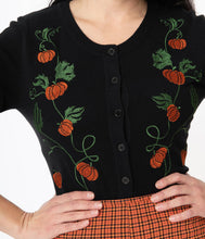 Load image into Gallery viewer, FINAL SALE UNIQUE VINTAGE- PUMPKIN CARDIGAN
