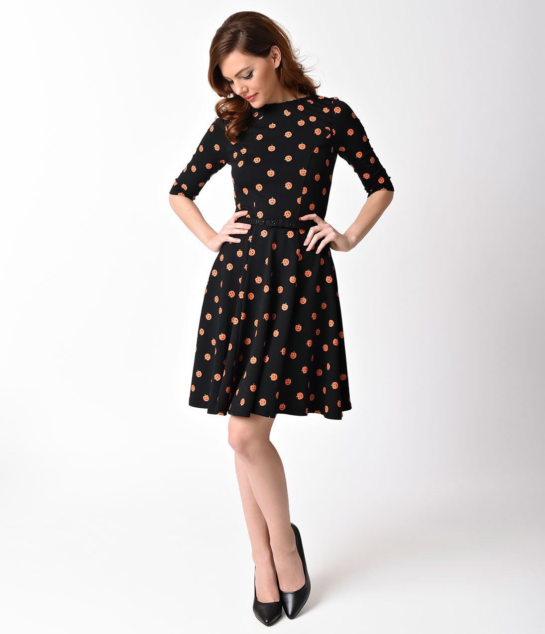 FINAL SALE UNIQUE VINTAGE- PUMPKIN DRESS FINAL SALE UNIQUE VINTAGE- PUMPKIN DRESS