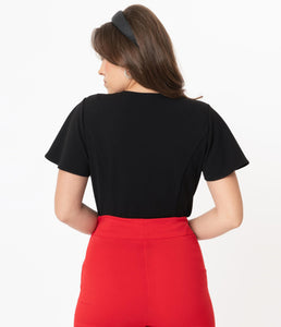 FINAL SALE UNIQUE VINTAGE- ROSE BLOUSE