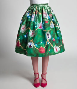 FINAL SALE UNIQUE VINTAGE- LIGHT UP CHRISTMAS SKIRT