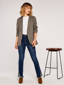 APRICOT- TAN CHECK JACKET