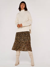 Load image into Gallery viewer, FINAL SALE APRICOT- DIAMOND KNIT SWEATER
