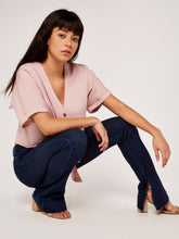 Load image into Gallery viewer, APRICOT- DENIM FLARE JEAN
