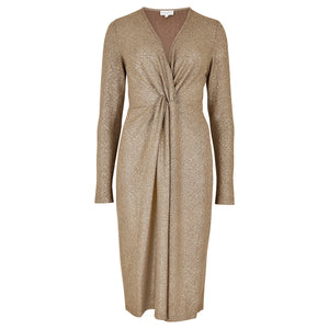 FINAL SALE APRICOT- GOLD DRESS