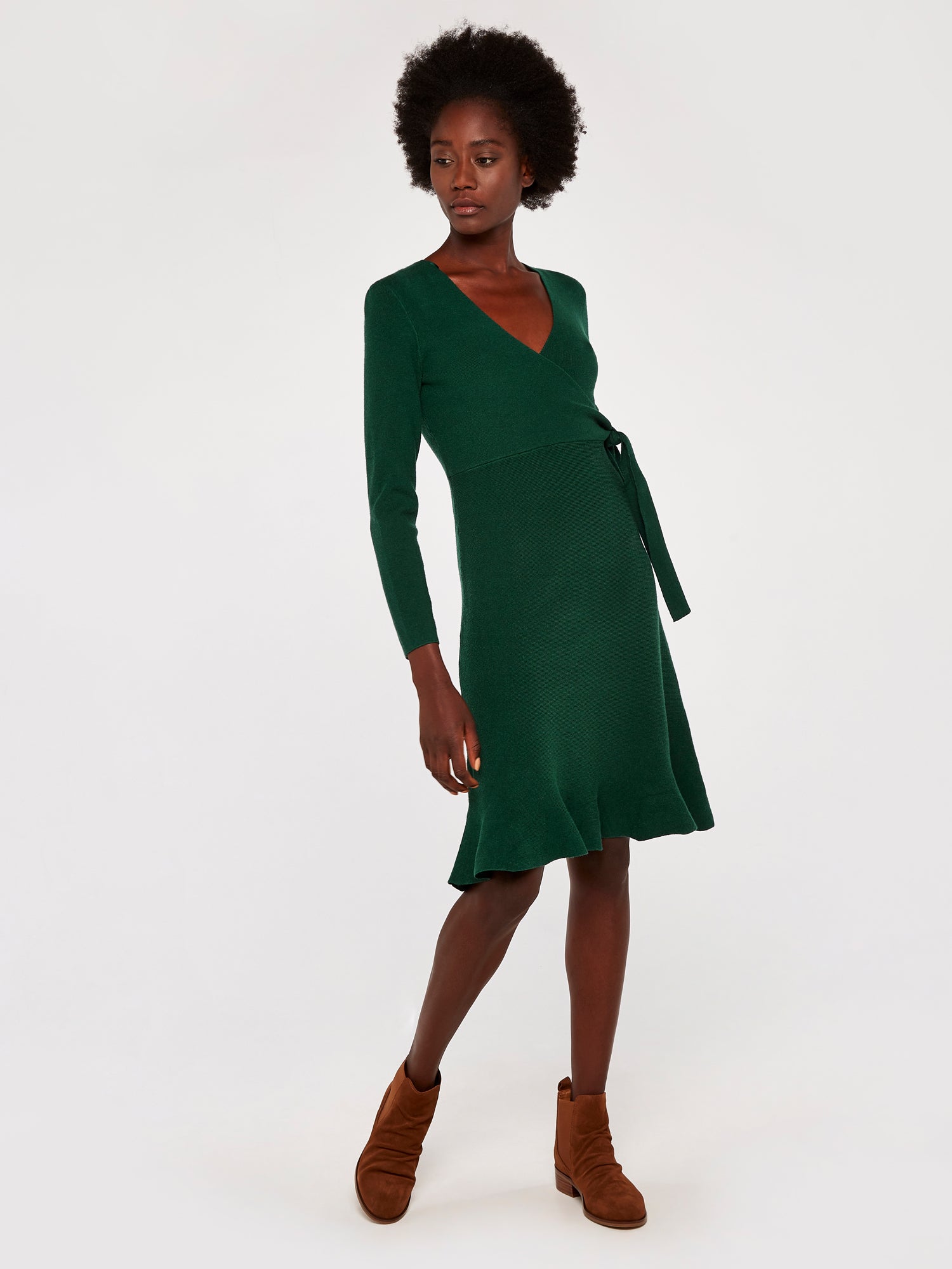 apricot green dress Ditsy Floral Smocked Maxi Dress