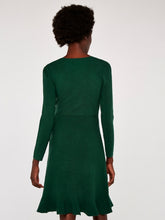 Load image into Gallery viewer, APRICOT- KNITTED GREEN DRESS
