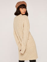 Load image into Gallery viewer, FINAL SALE APRICOT- CABLE KNIT DRESS
