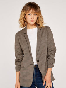 APRICOT- TAN CHECK JACKET