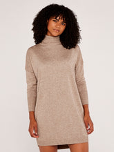 Load image into Gallery viewer, APRICOT- TURTLENECK SWEATERDRESS
