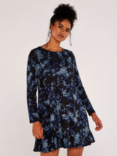 Load image into Gallery viewer, APRICOT- TIE DYE DRESS BLUE OR GREY
