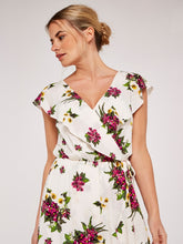 Load image into Gallery viewer, FINAL SALE APRICOT- RUFFLE MIDI DRESS
