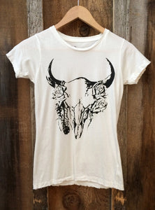 BANDIT BRAND- SKULL AND ROSES TEE