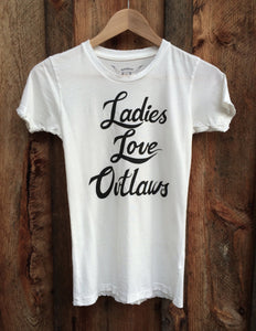 BANDIT BRAND- LADIES LOVE OUTLAWS BLACK OR WHITE