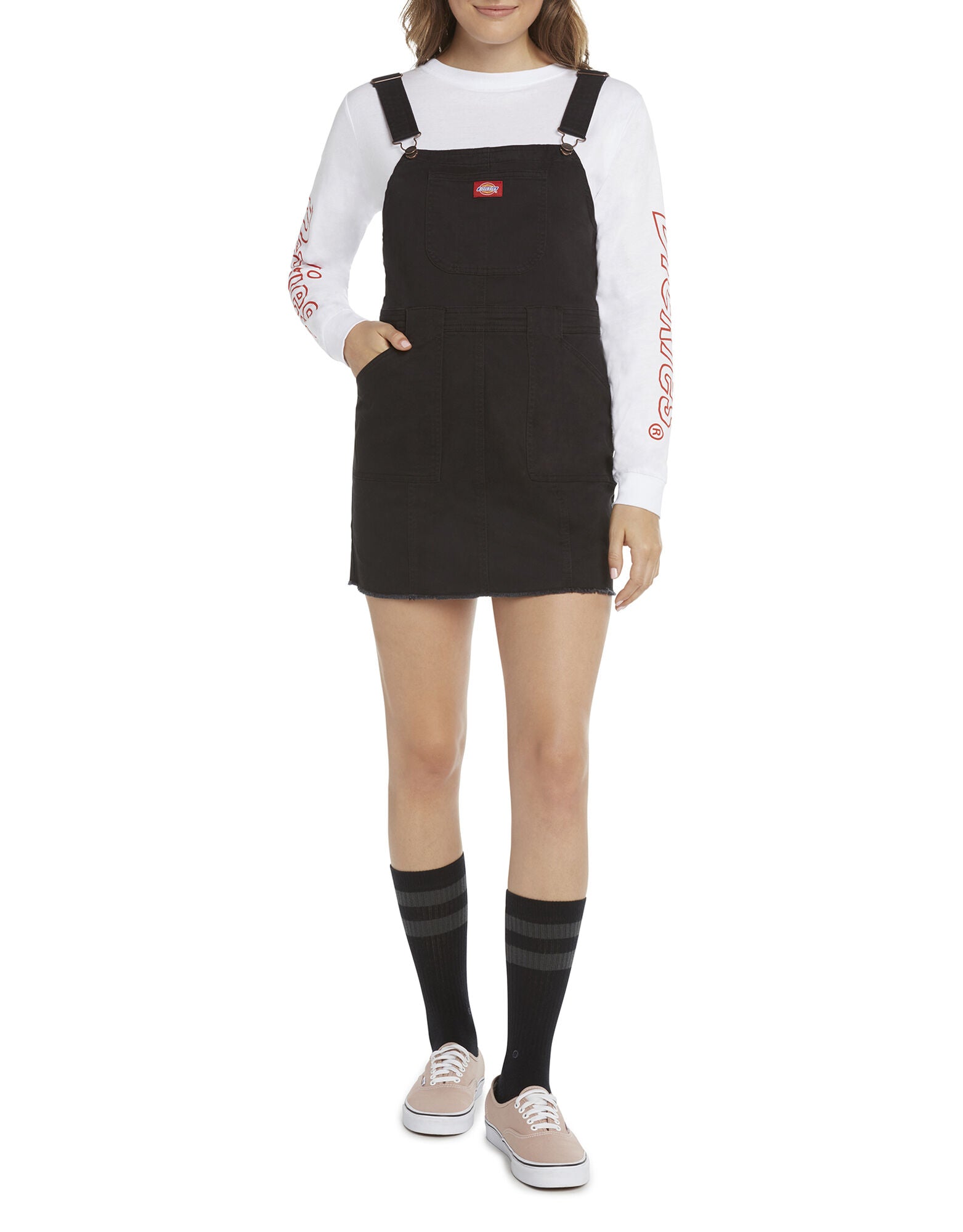 DICKIES- OVERALL DRESS BLACK RED OR WHITE HepKat Clothing DICKIES- OVERALL DRESS BLACK RED OR WHITE HepKat Clothing