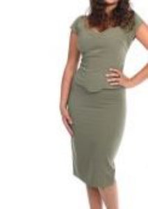 STOP STARING- DOVE FITTED DRESS