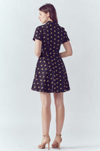 Load image into Gallery viewer, EVA ROSE- BLACK BEE SHIRT DRESS
