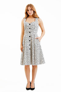 EVA ROSE- BICYCLE BUTTON FRONT DRESS