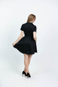 EVA ROSE- BLACK SHIRT DRESS