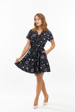 Load image into Gallery viewer, EVA ROSE- CELESTIAL SHIRT DRESS
