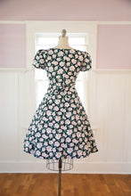 Load image into Gallery viewer, HEART OF HAUTE-BLACK WILD ROSE DRESS
