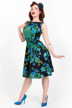 Load image into Gallery viewer, HEART OF HAUTE- PEACOCK PRINT DRESS
