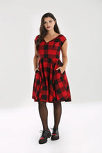 Load image into Gallery viewer, HELL BUNNY- BUFFALO PLAID DRESS
