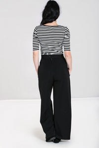 HELL BUNNY- SWING TROUSERS BLACK