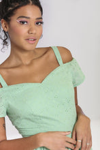 Load image into Gallery viewer, HELL BUNNY- MINT PRAIRE STYLE DRESS
