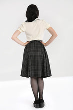 Load image into Gallery viewer, HELL BUNNY- BLACK PLAID SKIRT
