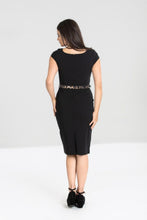 Load image into Gallery viewer, HELL BUNNY- LEOPARD ACCENT PENCIL DRESS
