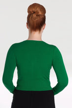 Load image into Gallery viewer, HELL BUNNY- PLAIN CARDIGAN IN GREEN OR BLUE
