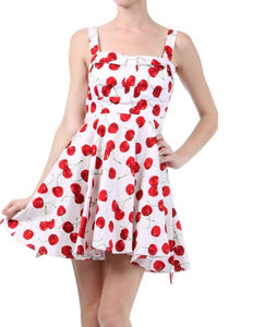 IXIA- CHERRY DRESS WHITE OR BLACK