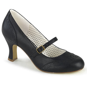 PINUP COUTURE- MARY JANE PUMP IN BLACK OR RED
