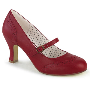 PINUP COUTURE- MARY JANE PUMP IN BLACK OR RED