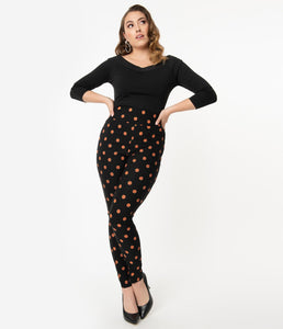 FINAL SALE SALE UNIQUE VINTAGE- CIGARETTE PUMPKIN PANT