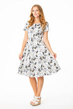 Load image into Gallery viewer, EVA ROSE- BEE PRINT FIT &amp; FLARE
