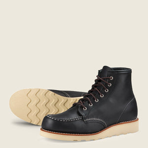 RED WING- 6" MOC TOE-BLACK BOUNDRY