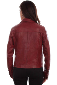 SCULLY- LAMBSKIN RED JACKET