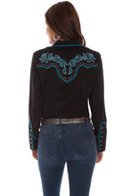 Load image into Gallery viewer, SCULLY- WESTERN EMBROIDERED SNAP SHIRT
