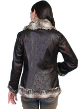 Load image into Gallery viewer, SCULLY- HIP LENGTH FAUX JACKET
